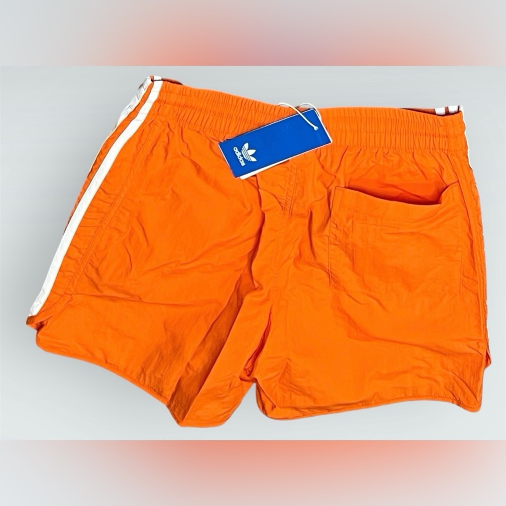 Adidas Men's Adicolor Classics Sprinter Shorts Orange Size Medium - Picture 3 of 5